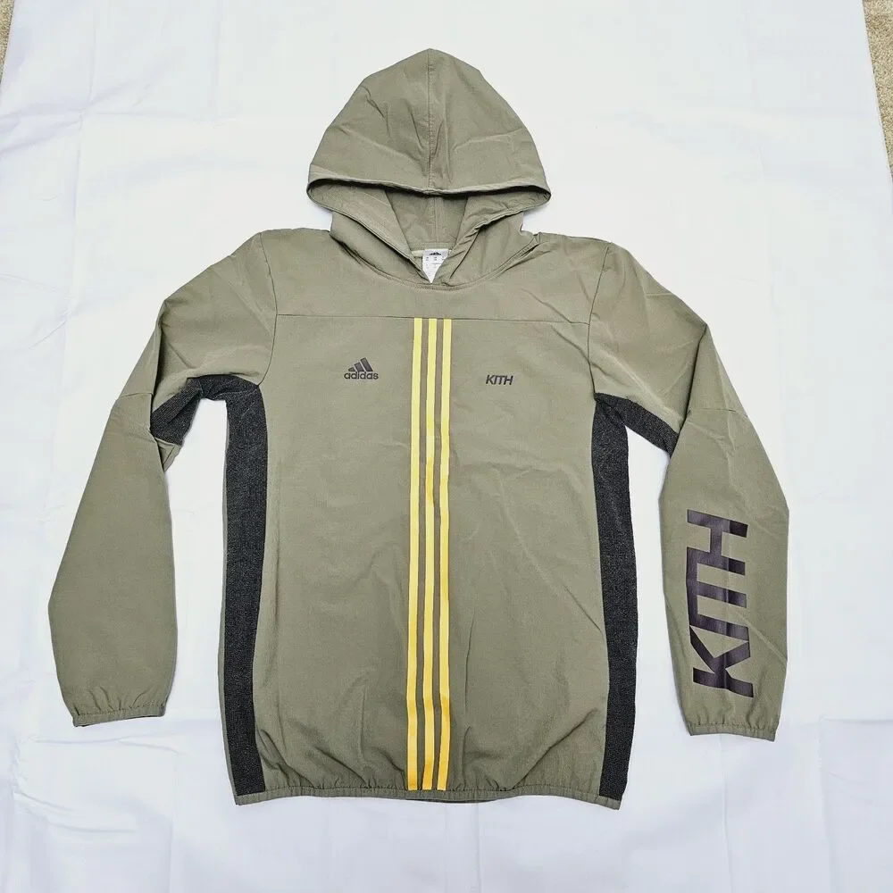Adidas x Kith Rays Piste Mens XS‎ Hoodie Sweater Pullover Green Olive Streetwear
